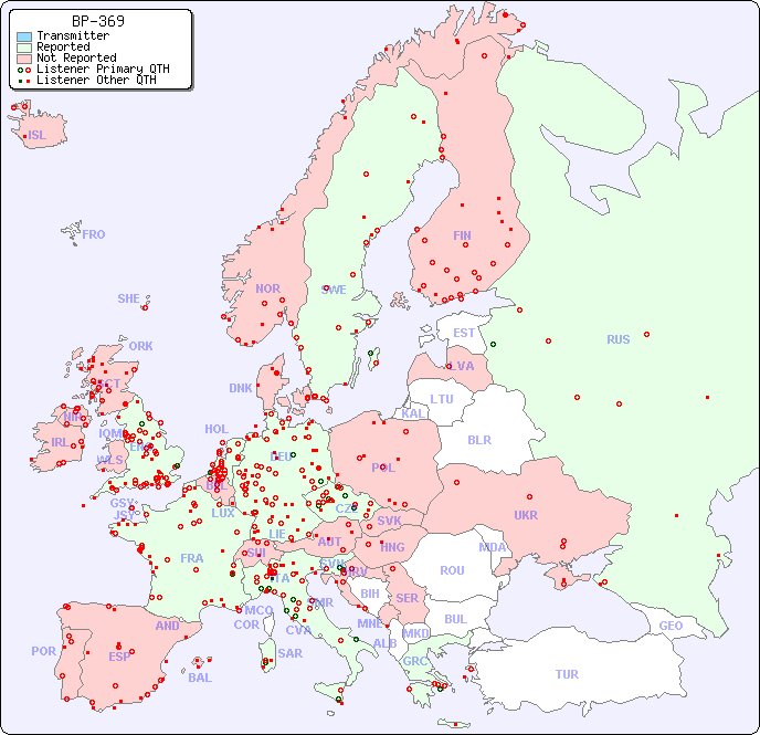 European Reception Map for BP-369