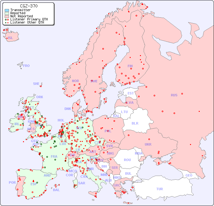 European Reception Map for CGZ-370