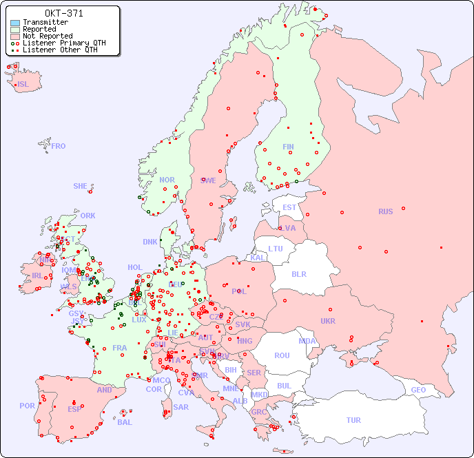 European Reception Map for OKT-371