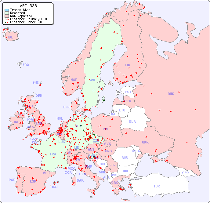 European Reception Map for VRI-328