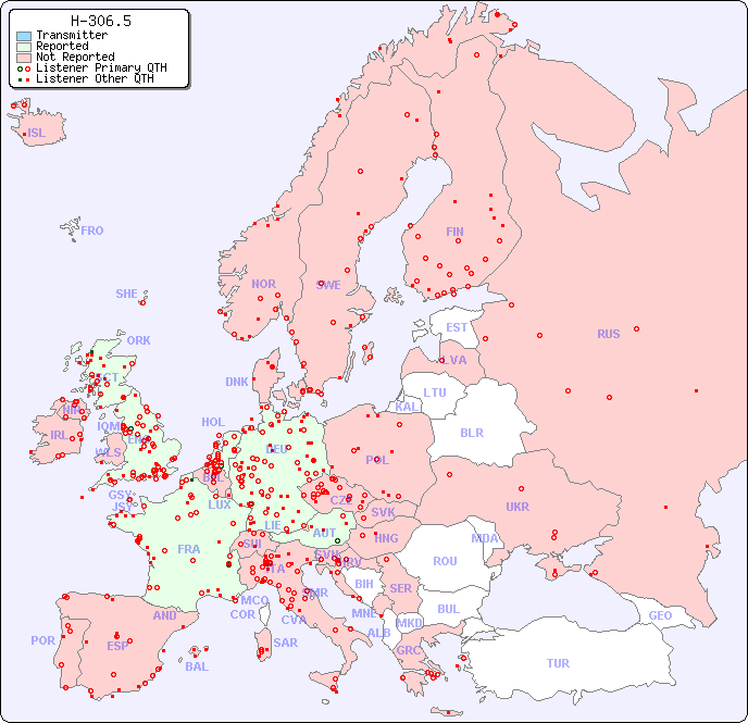 European Reception Map for H-306.5