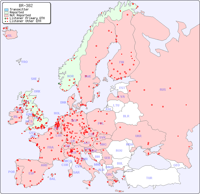 European Reception Map for BR-382