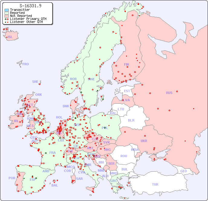 European Reception Map for S-16331.9