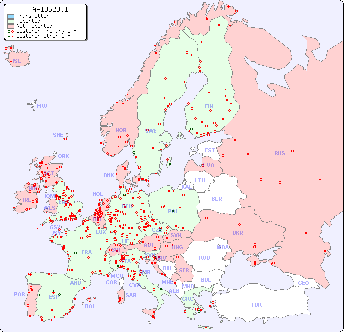 European Reception Map for A-13528.1