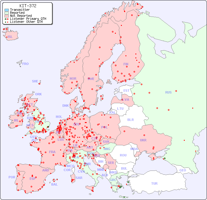 European Reception Map for KIT-372