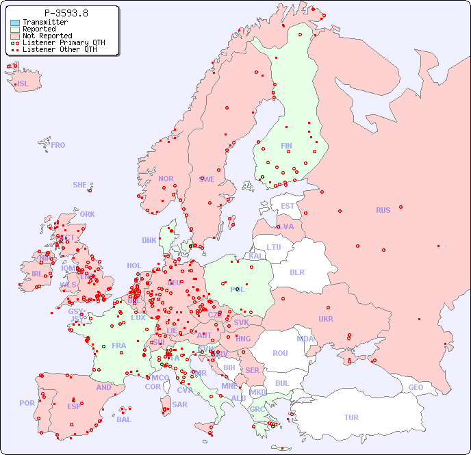European Reception Map for P-3593.8