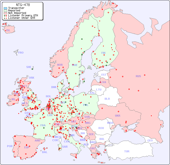 European Reception Map for NTG-478