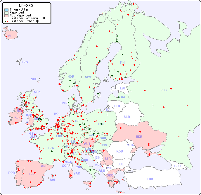 European Reception Map for ND-280
