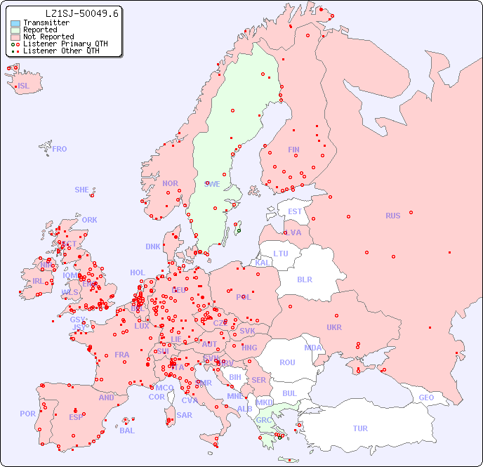 European Reception Map for LZ1SJ-50049.6
