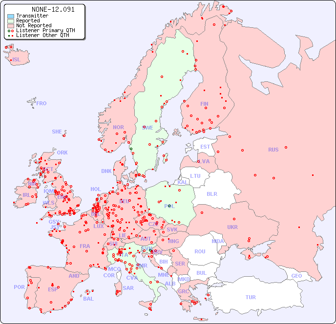 European Reception Map for NONE-12.091