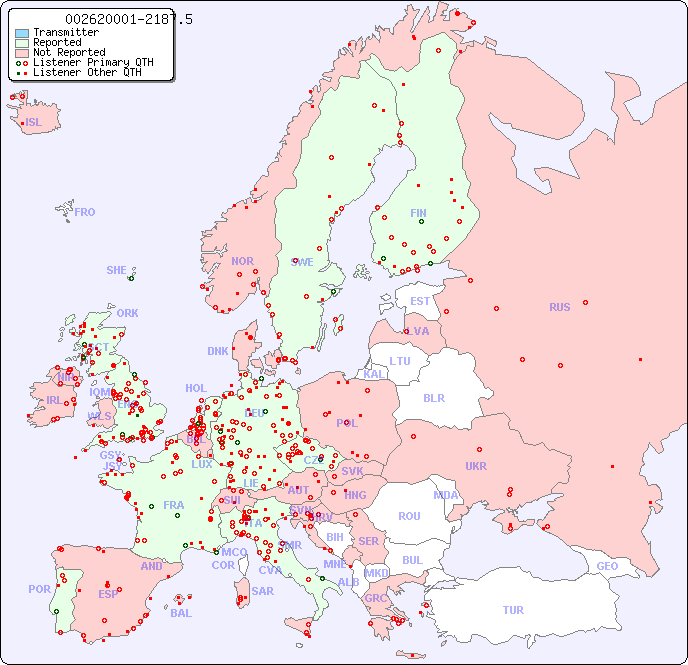 European Reception Map for 002620001-2187.5