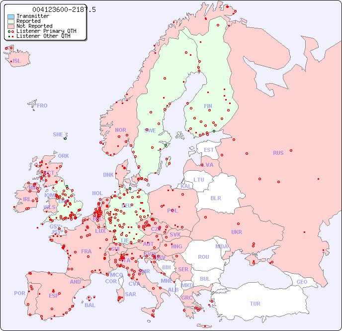 European Reception Map for 004123600-2187.5