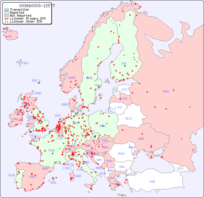 European Reception Map for 003660003-12577