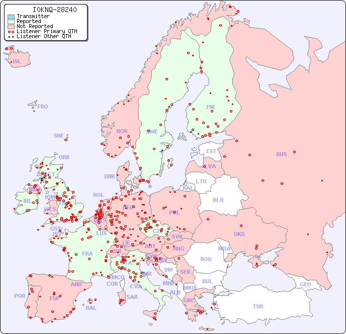European Reception Map for I0KNQ-28240