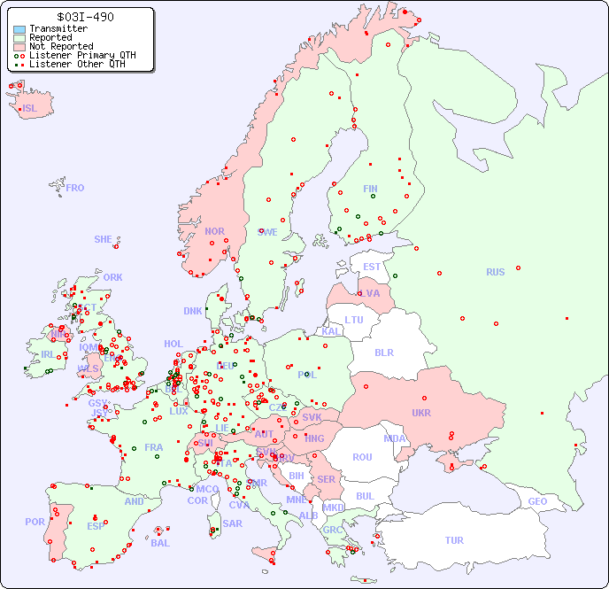 European Reception Map for $03I-490