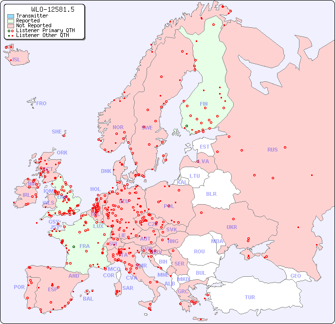 European Reception Map for WLO-12581.5