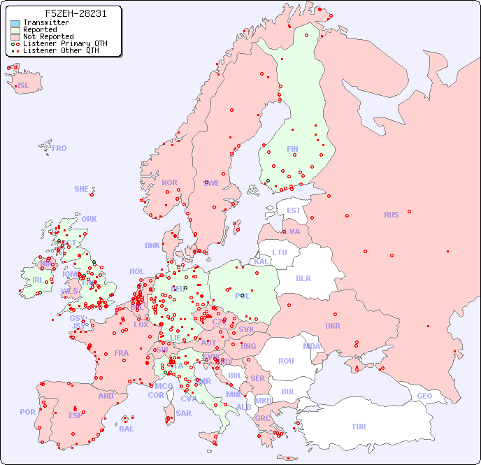 European Reception Map for F5ZEH-28231