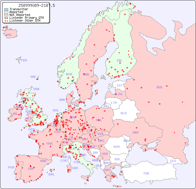 European Reception Map for 258999089-2187.5