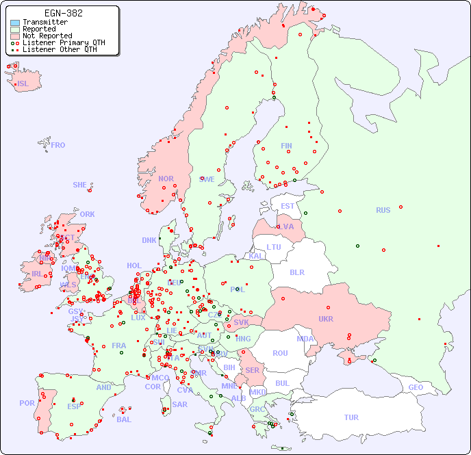 European Reception Map for EGN-382