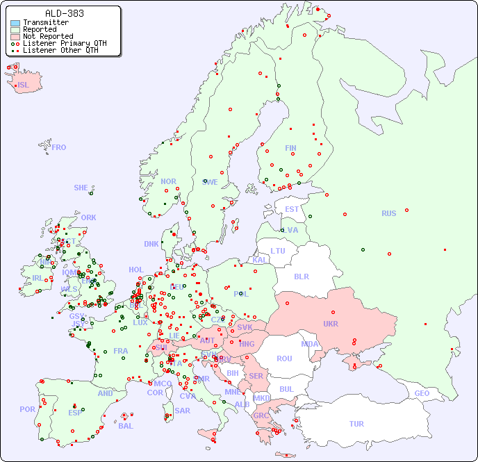 European Reception Map for ALD-383