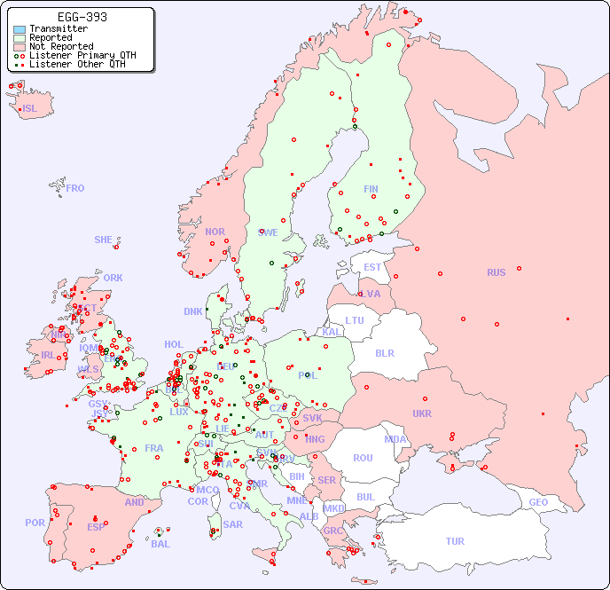 European Reception Map for EGG-393
