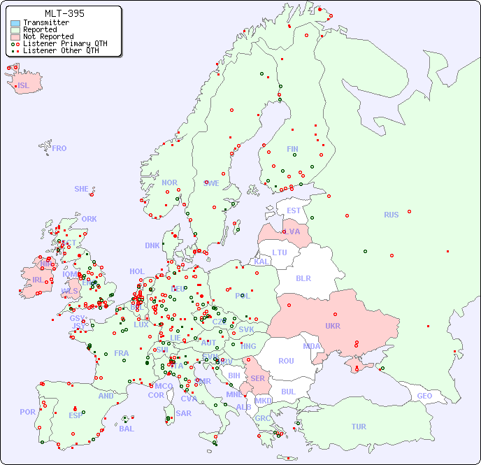 European Reception Map for MLT-395