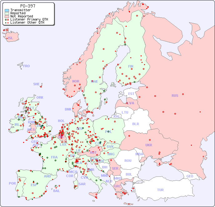 European Reception Map for PO-397