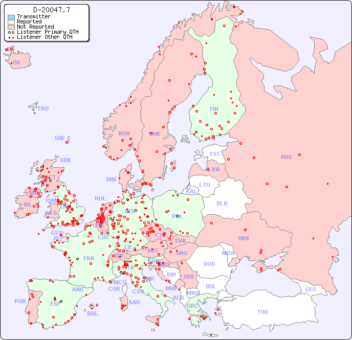 European Reception Map for D-20047.7