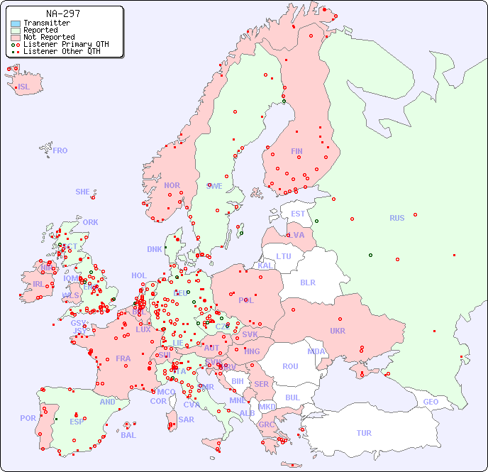 European Reception Map for NA-297