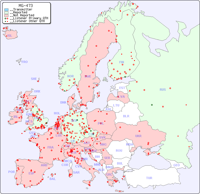 __European Reception Map for MG-473