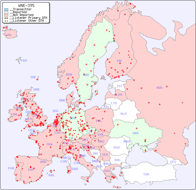 __European Reception Map for WNE-395