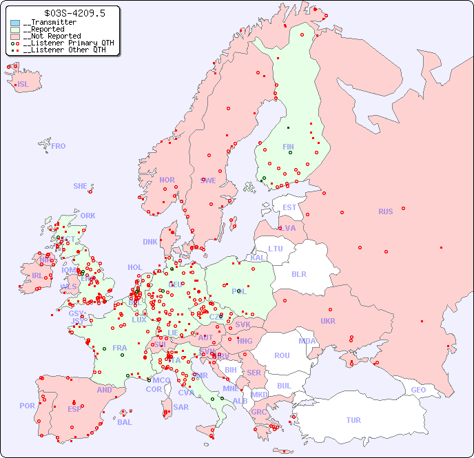 __European Reception Map for $03S-4209.5