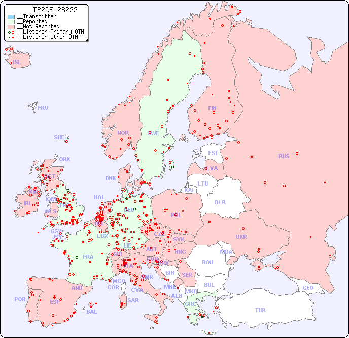 __European Reception Map for TP2CE-28222