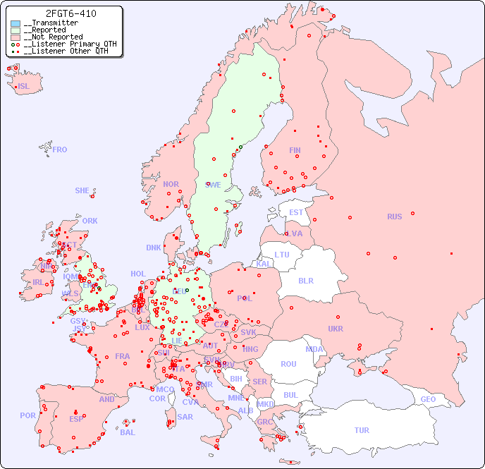 __European Reception Map for 2FGT6-410