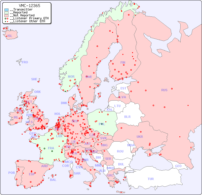 __European Reception Map for VMC-12365