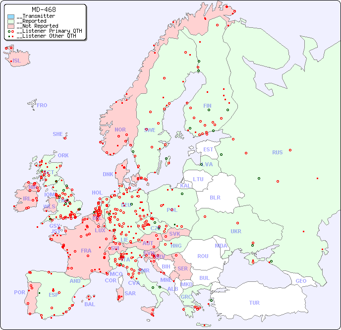 __European Reception Map for MD-468