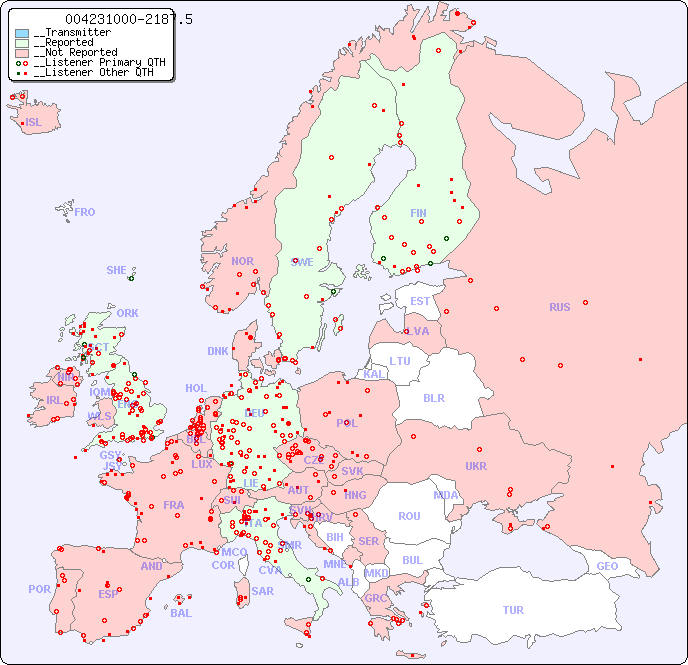 __European Reception Map for 004231000-2187.5