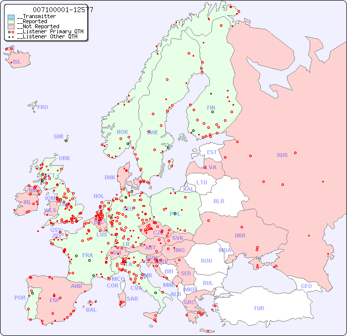 __European Reception Map for 007100001-12577