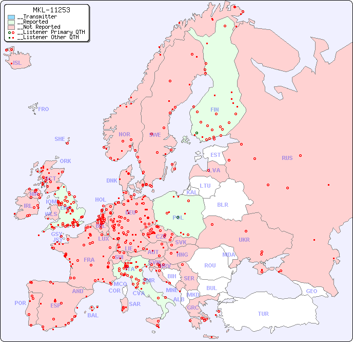 __European Reception Map for MKL-11253