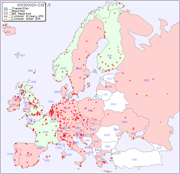 __European Reception Map for 002320020-2187.5