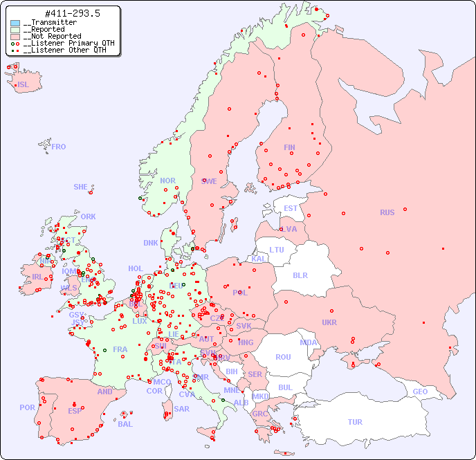 __European Reception Map for #411-293.5