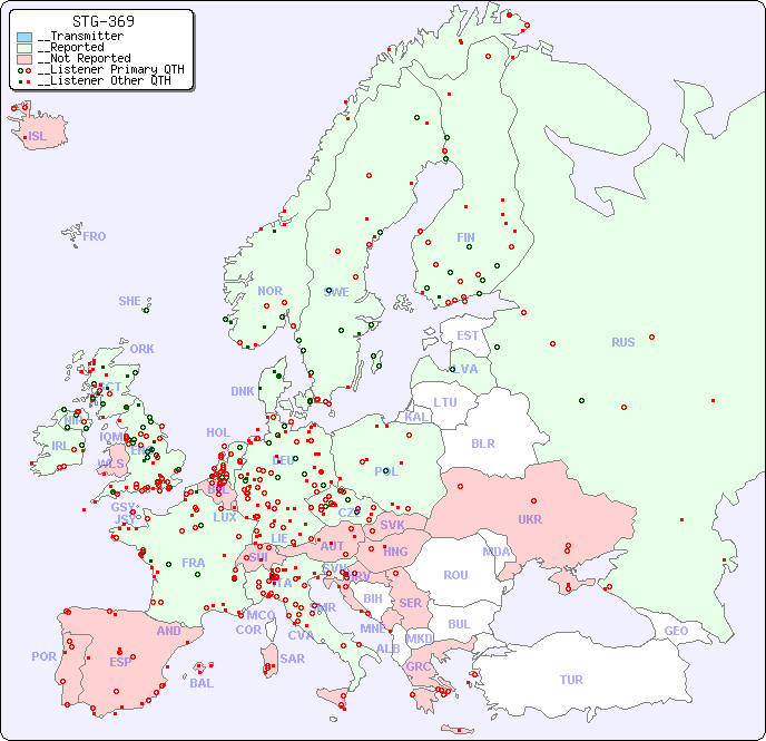 __European Reception Map for STG-369