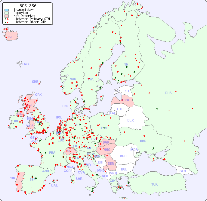 __European Reception Map for BGS-356