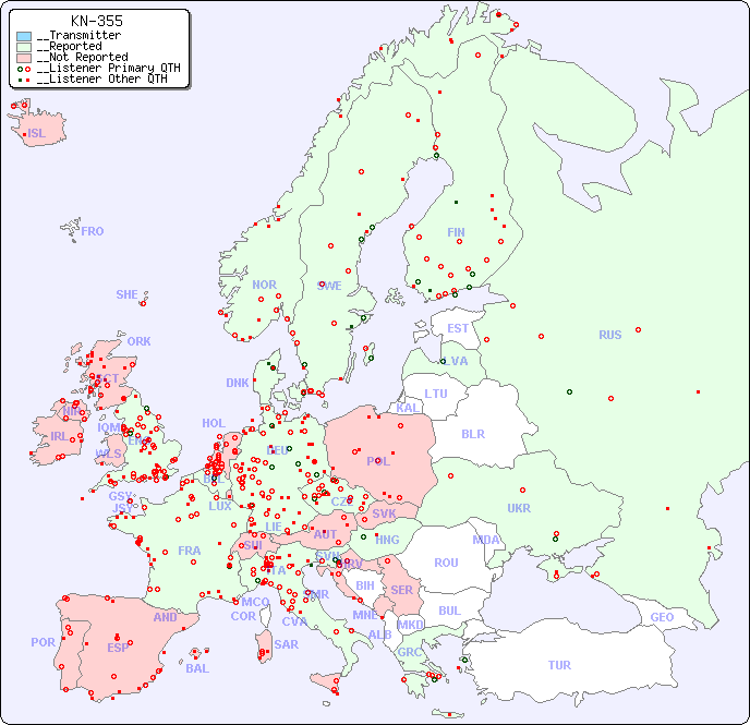 __European Reception Map for KN-355