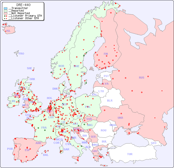 __European Reception Map for DRE-440