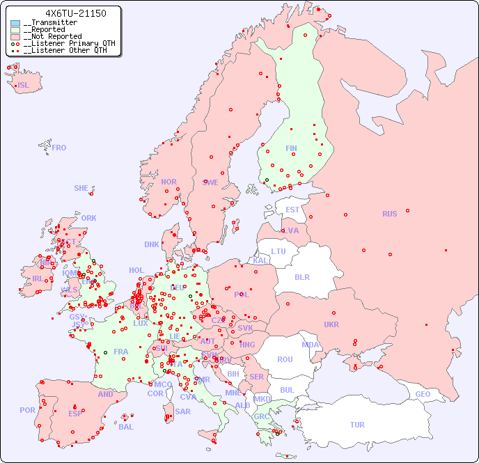 __European Reception Map for 4X6TU-21150