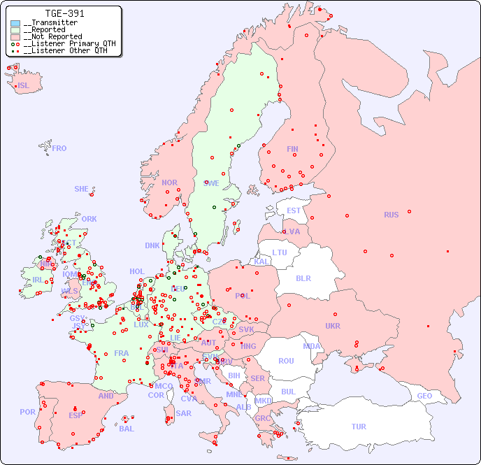 __European Reception Map for TGE-391