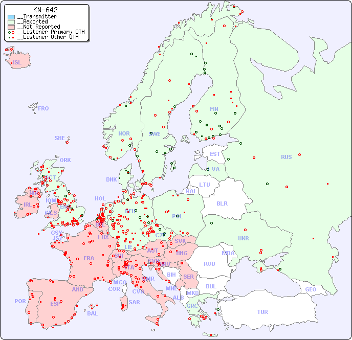 __European Reception Map for KN-642