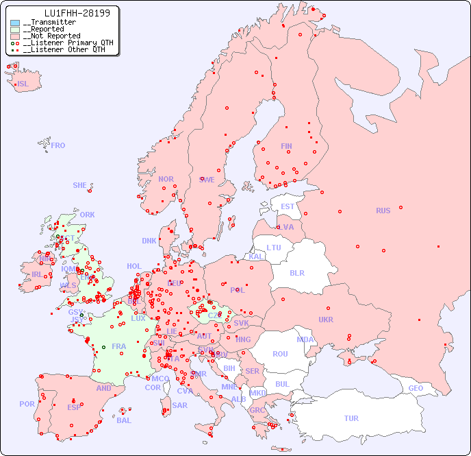 __European Reception Map for LU1FHH-28199