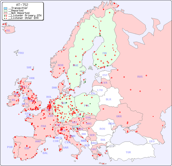 __European Reception Map for AT-752